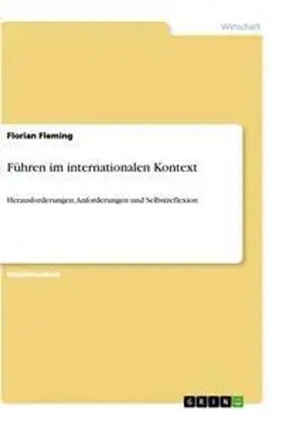 Florian Fleming | FüHren Im Internationalen Kontext | Taschenbuch | Deutsch-image