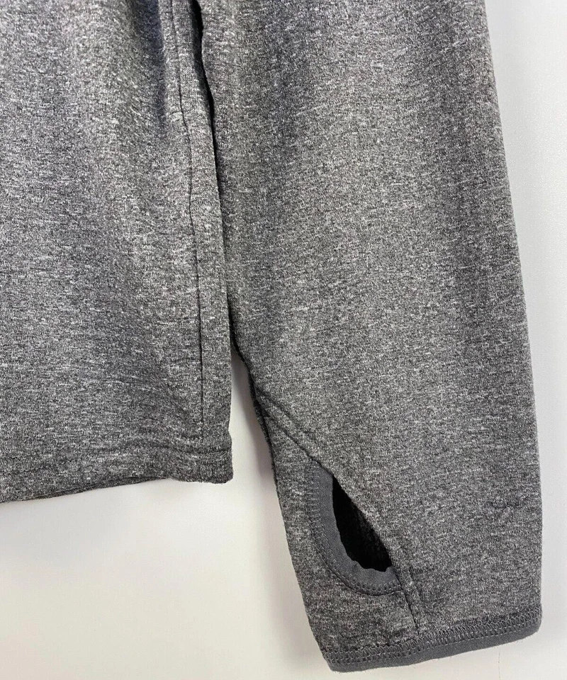 Camisa Pullover Pacific Trail Outdoor Wear Talla L Gris Manga Larga Media Cremallera Frontal Foto 4 de 4