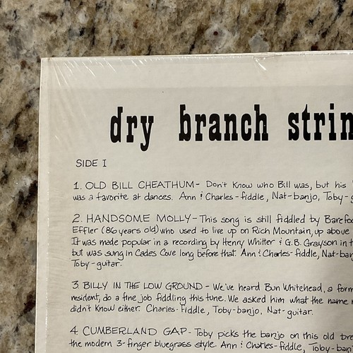 The Dry Branch Saitenband Vinyl LP Bluegrass 33 RPM Poststempel Schallplatten - Bild 9 von 16