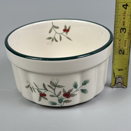 2006 WinterBerry Dip Mix Set With Spreader Ceramic Christmas Pfaltzgraff - Picture 8 of 9