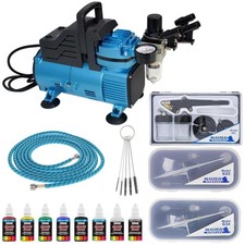 Professional Airbrushing System with Dual-Fan Compressor