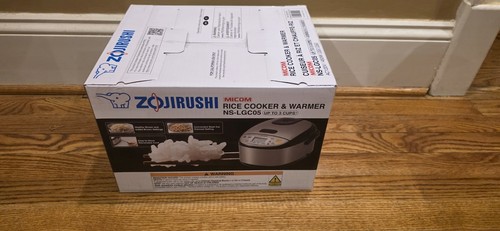 Zojirushi NS-LGC05 Micom Reiskocher und Wärmer für 3 Tassen (Edelstahl/Schwarz) NEU!