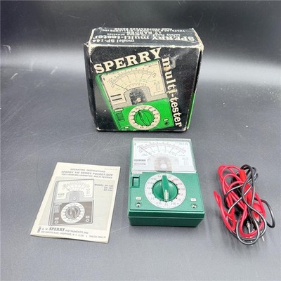 A.W. Sperry Model SP-144 Multi Tester w/ Leads, Box and Instructions