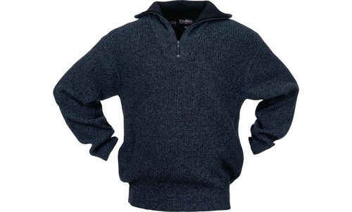 Scheibler Pullover Größe M schwarz/blau-meliert