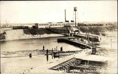 BRAINERD MINNESOTA MN Paper and Pulp Mill Antique A PEARSON RPPC