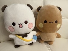 New Bubu and Dudu Panda Plush Toy Cartoon Panda Bear Doll Stuffed Valentines