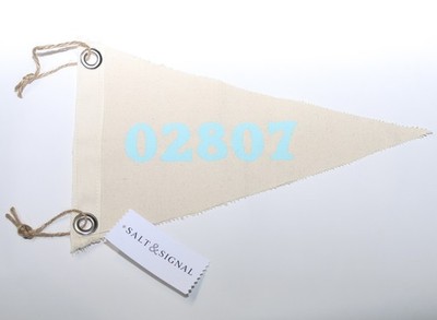 Block Island  zip code Flag Burgee NWT