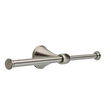 Nickel Toilet Paper Holder Bath TP Expandable Double Roll Accolade