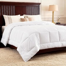 Alaskan King Comforter Duvet Insert, Quilted Down Alternative Bedding, Ultra