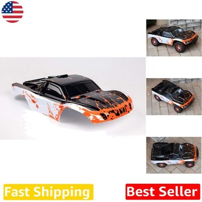 Pro Painted 1/10 RC Car Truck Body - Muddy Orange/White/Black Slash Slayer