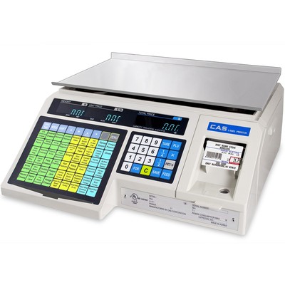 CAS LP-1000N, Label Printing Scale, 30 lb x 0.01 lb, NTEP