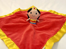 Hallmark Itty Bittys WONDER WOMAN LOVEY Plush Baby Security Blanket Satin Edge