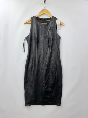 Neues Lauren Ralph Lauren Lederkleid - UK8 