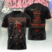 Scorpions 60th Anniversary Tour T-Shirt 2025   3D All Over Print Rock BO1904
