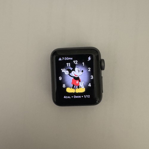Apple Watch Series 3 38mm A1860 GPS Cellular Space Gray Apple Black Sport Band - Picture 11 of 16