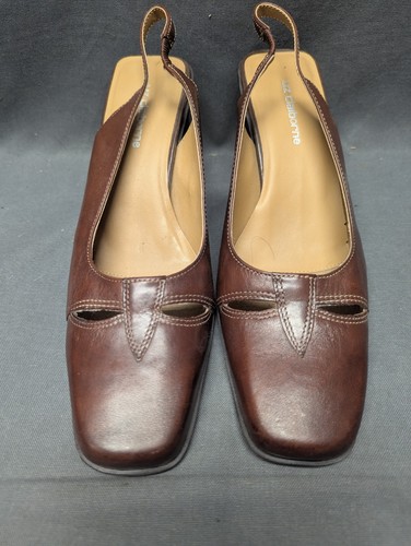 Liz Claiborne braune Damen-Slingback-Schuhe Größe 7,5 M 2,5 Zoll - Bild 2 von 7