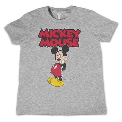 Mickey Mouse rot Logo Walt Disney Official Kinder Tee T-Shirt Jungen Kids
