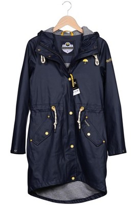 Schmuddelwedda Mantel Damen Jacke Parka Gr. S Baumwolle Marineblau #xheug8l