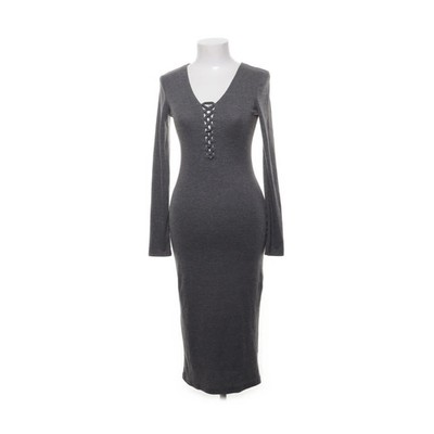 Vera & Lucy, Maxikleid, Größe: L, Grau, Baumwolle/Elasthan/Polyester, Damen #TBq