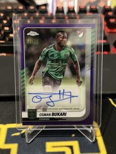 2026 MLS Topps Chrome Osman Bukari Auto Purple /75 Austin United FC