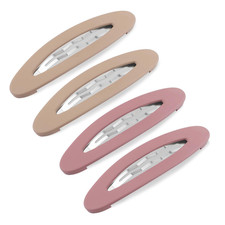 4PCS Large Snap Hair Clips for Women, Barrettes for Girls, Matte Snap Clips, Hai