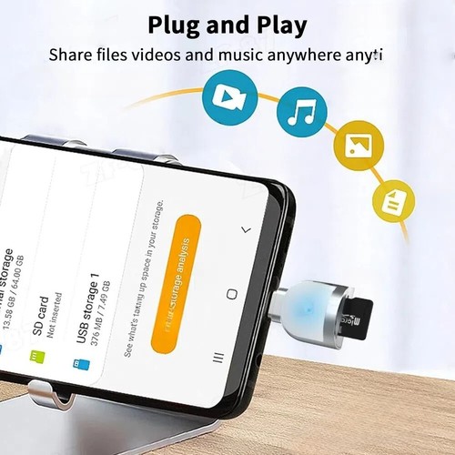OTG TF Card Adapter Micro Memory Expander SD Card Storage Adapter Memory Cards - Zdjęcie 5 z 9