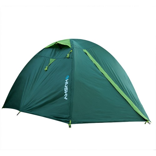 Kuppelzelt Camping Trekkingzelt 2 Personen Zelt leicht grün Moskitonetz L 290 cm - Bild 2 von 9