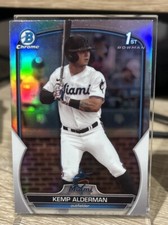 Bowman Draft Baseball 2023 Kemp Alderman 1st Prospect Refractor BDC-123 Chrome