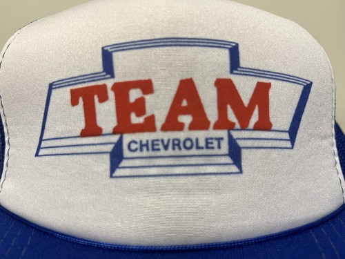 Vintage Chevrolet Chevy Team Racing Snapback Hat Cap TEAM CHEVY - 第 1/5 張圖片