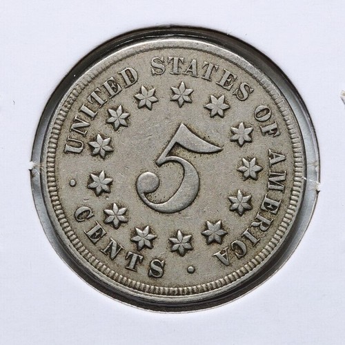 1867 Shield Nickel-W/O Rays RPD - Picture 3 of 3