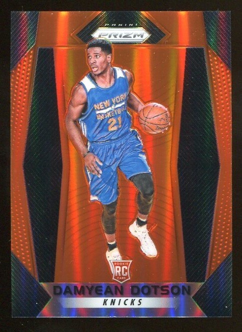 DAMYEAN DOTSON RC 2017-18 Panini Prizm #272 Rookie Orange Prizm 22/49