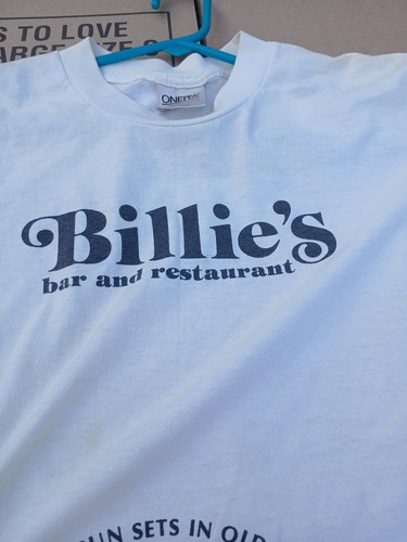 Vintage 90s Billie’s Bar Key West T-shirt 2-sided ONEITA ADULT LARGE OLD TOWN - Picture 5 of 13