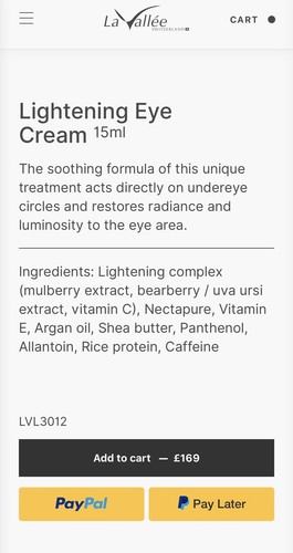 La Vallee Switzerland Lightening Line Eye Cream 15 ml RRP£169 - 第 6/6 張圖片