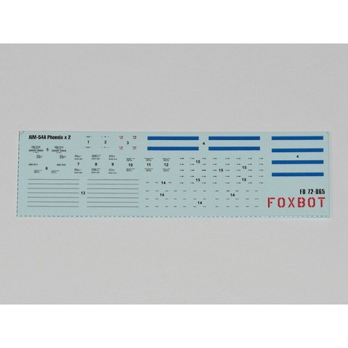 FOXBOT 72-065 Scale 1:72 Decals Stencils for american Air-to-Air Missile AIM-54A - Picture 12 of 24
