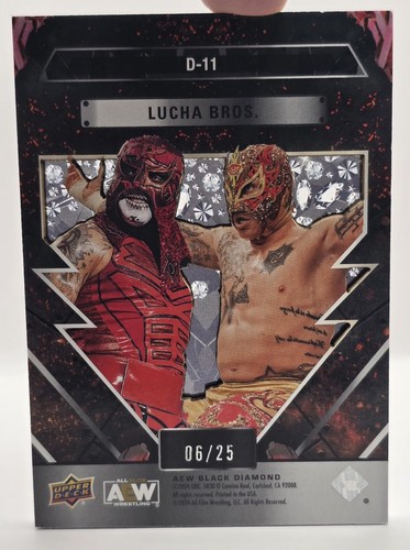 AEW 2024 Upper Deck Black Diamond Diamonation LUCHA BROS /25 SSP - Picture 4 of 4