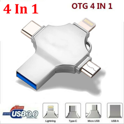 1TB 64GB 4in1 USB Flash Drive Typ-C Memory Photo Stick OTG Für Samsung iPhone PC