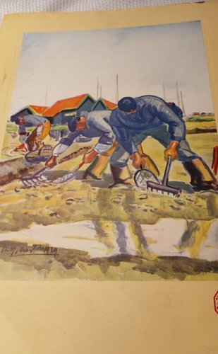 2 Signed 14.5x10” (10.5"x7.5") Menus de la Maison Prunier 1929-1930 Menu covers - Picture 11 of 15