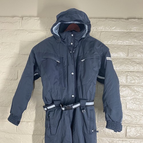 Obermeyer One Piece Snow Ski Snowboard Suit Pant Jacket Black Women's Size 12 - Picture 2 of 12