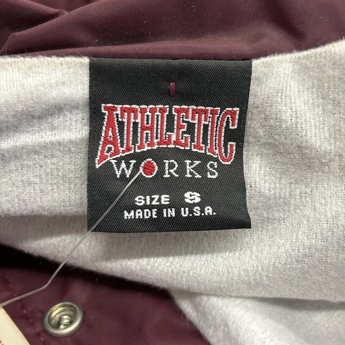 Athletic Works BLANK Maroon Jacket S Men's NOS - Picture 6 of 7