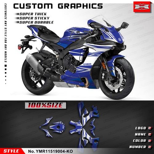 Kungfu Graphics Custom Stickers Decal Kit for Yamaha YZF R1 YZF-R1 2015-2019 - Foto 8 di 8