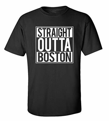 Divertida Straight Outta Boston Adulto Hombre Mangas Cortas Camiseta Negra - Imagen 1 de 42