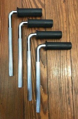 4 L-Rod Mounts NEW Alesis Nitro Drums 1 1/8x3/4'' Clamp L-Bars DM10 Surge Command