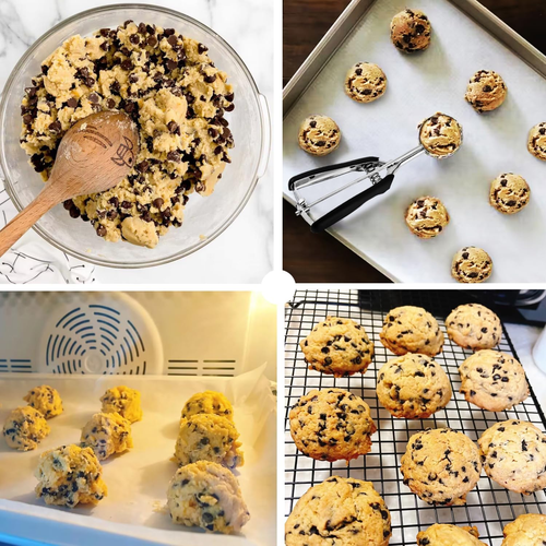 Cookie Scoop Set, Cookie Scoops for Baking Set of 3, Cookie Dough Scoop, 1 Table - Picture 6 of 12