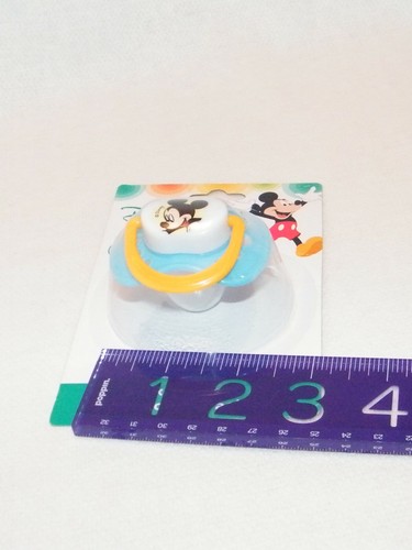 New Disney Baby . Mickey Mouse Orthodontic Pacifier . BPA Free . Blue & Yellow - Picture 4 of 5