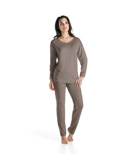 Hanro Lounge Shirt Chelsea- Lyocell/ Elasthan- Fb dusty olive- Größe XS bis XL - Bild 2 von 2