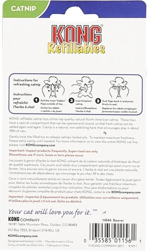 Kong Refillables Katzenminze Biber Plüsch Katzenspielzeug - Bild 7 von 7