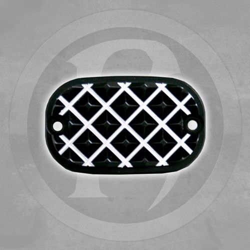 Rear Brake Master Cylinder Cover Black Diamond Harley Twin Cam Dresser 1999-07 - Picture 3 of 11