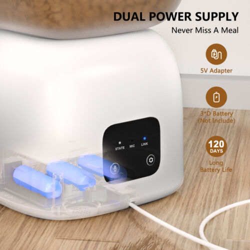 3L WIFI Futterautomat Automatischer Futterspender Wasserspender mit Timer APP - Bild 12 von 20