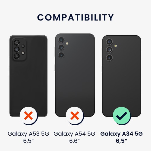 Cover per Samsung Galaxy A34 5G - Custodia protettiva posteriore - Photo 2/7