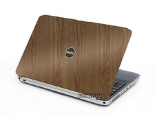 WOOD Vinyl Lid Skin Cover Decal fits Dell Latitude E5520 Laptop